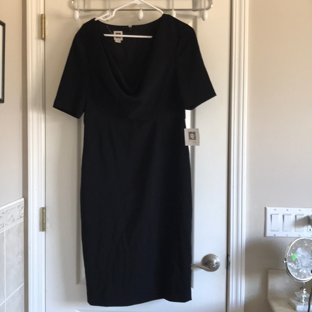 Black Anne Klein Simple Dress